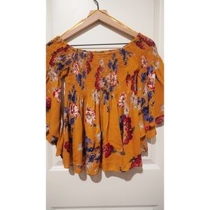 Floral off shoulder top